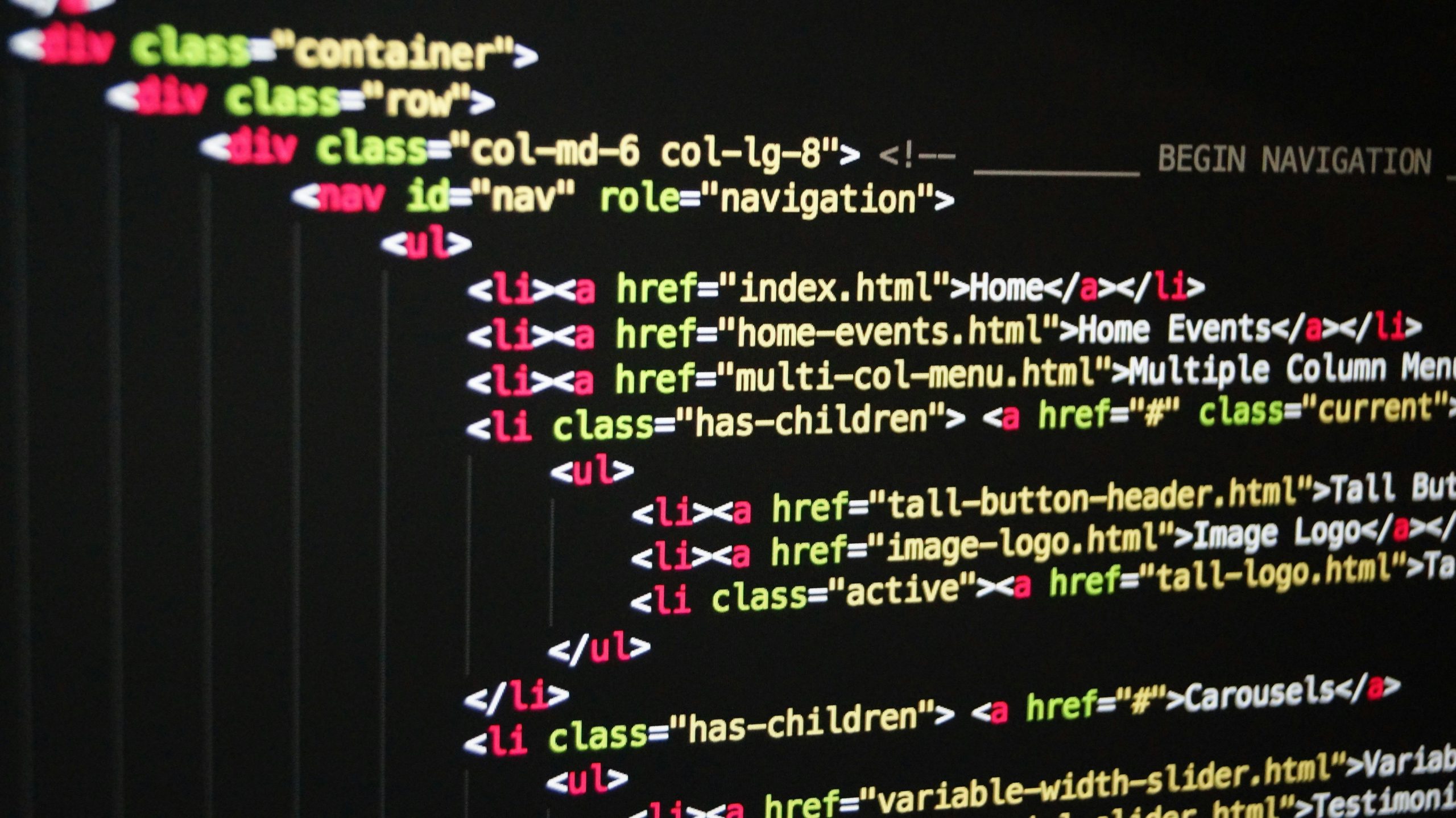 HTML code_stock